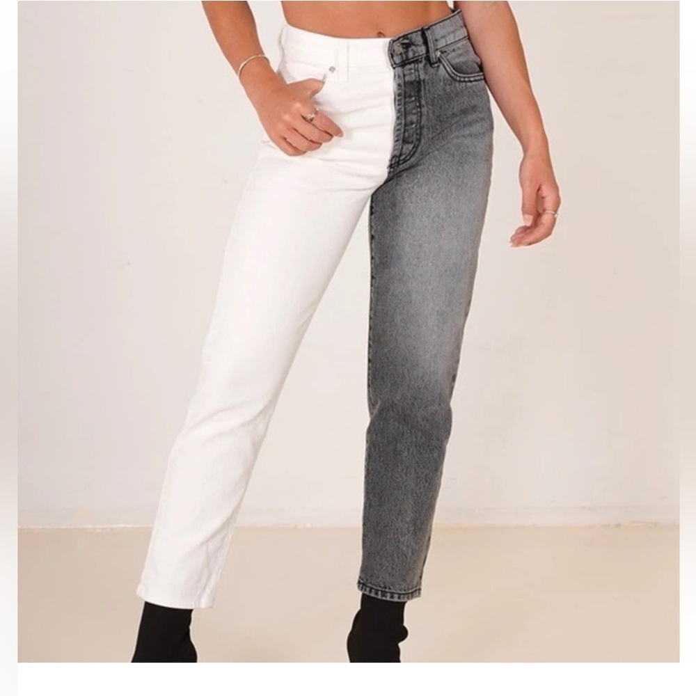 REVICE Denim Black & White Jeans